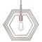 Westinghouse Pendant 60W Holly 15.75In, Brushed Nickel Hexagon Ring Shade 6369800 - alternate 7